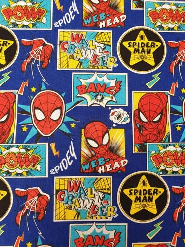 Spider man tessuto blu - spider-man,