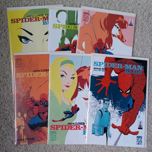 Spider man blue 6 set - #1-6,