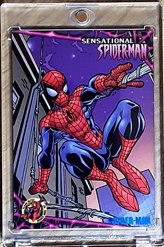 1997 spider man blue - spider-man, foil